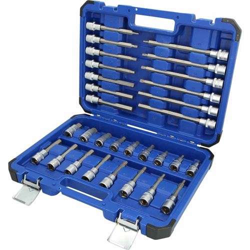 Non Communiqué Brilliant Tools Jeu De Douilles De Tournevis 1/2 30 Pcs Acier