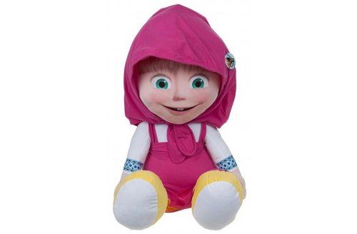 Peluche xxl masha 100 cm - set doudou geant collection masha et michka 1m00 enfant + 1 carte tigre - grand doudou