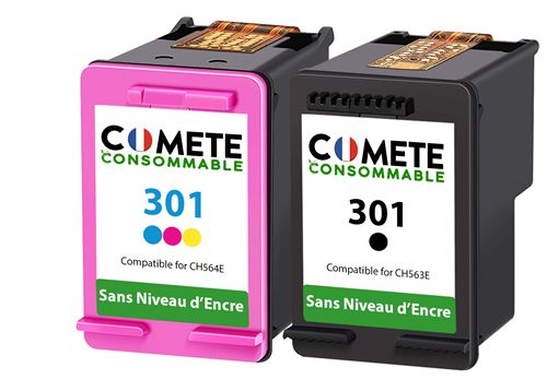Cartouche d'encre Comete Consommable COMETE - 301 XL - Pack 2