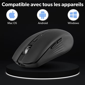 Souris sans fil T'nB Dual Connect Noir