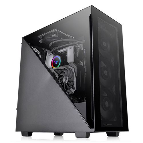 Non Communiqué Noir Thermaltake Divider 300 Tg - Tempered Glass Edition - Tour - Atx - Panneau Latéral Fenêtré (Verre Trempé) - Pas D'alimentation (Ps/2) - Usb/Audio
