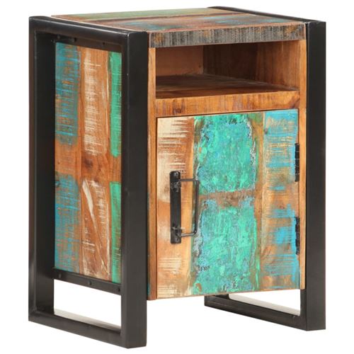 VIDAXL - Table de chevet - Bois de récupération massif - 40x35x55 cm - Image 3