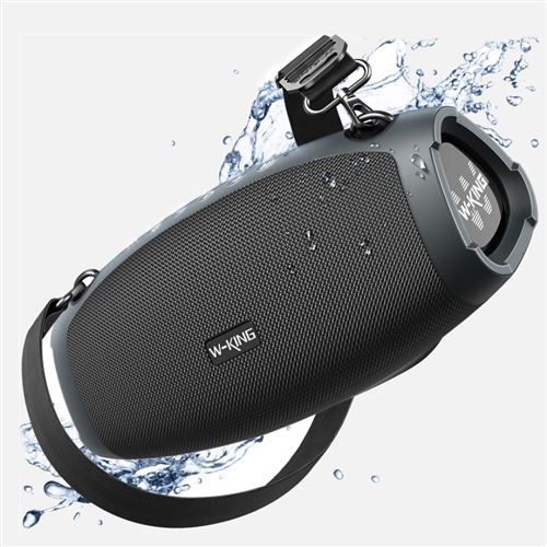 Altavoces Bluetooth Portátiles W-KING X10MIC (120W PICO) 70W con Micrófono Inalámbrico, Bluetooth Inalámbrico para Exteriores Resistente al Agua