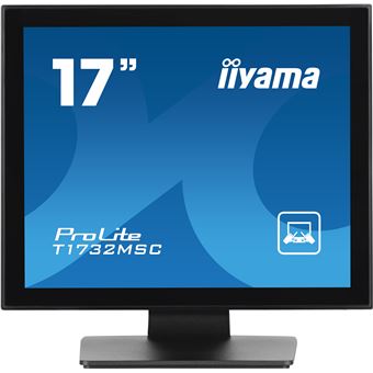 iiyama ProLite T1732MSC-B1SAG - Écran LED - 17" - écran tactile - 1280 x 1024 @ 75 Hz - TN - 250 cd/m² - 1000:1 - 5 ms - HDMI, VGA, DisplayPort - haut-parleurs - noir, finition matte