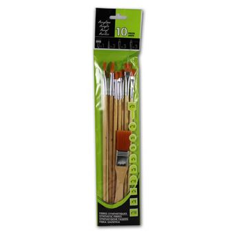 Lot de 38 Pinceaux de peinture en nylon avec sac de rangement - Outils  d'application et traitement des murs à la Fnac