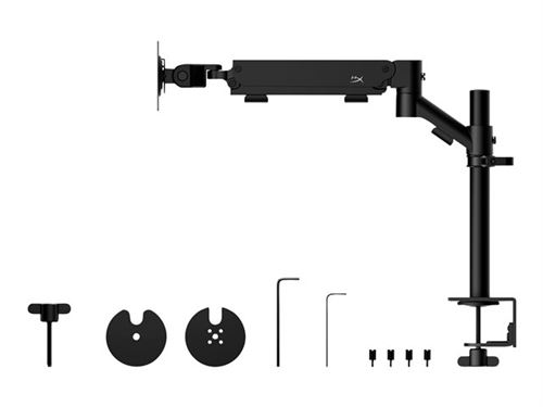 HyperX Armada - Pied - pour écran plat - support de jeu unique - noir - Taille d'écran : jusqu'à 32 pouces - montrable sur bureau