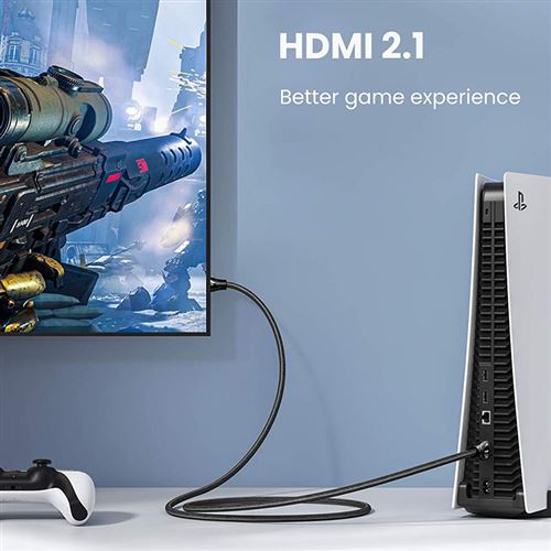 8K HDMI 2.1 Cable 8K60hz 4K 120hz 144hz HDCP 2.3 2.2 eARC ARC 48Gbps Ultra  High Speed Compatible with Dolby Vision Atmos PS5 PS4, Xbox One Series X,,H