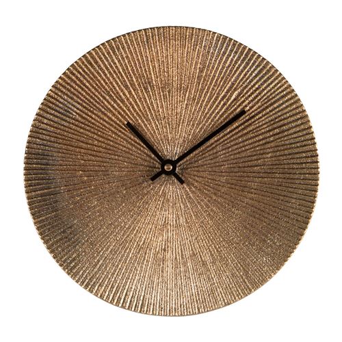 Non Communiqué Horloge À Poser Soleil Or 20 Cm En Métal - Table Passion - Or / Doré - Métal