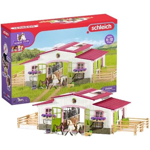 SCHLEICH - Centre équestre avec cavaliere et chevaux - 42344 - Gamme Horse Club