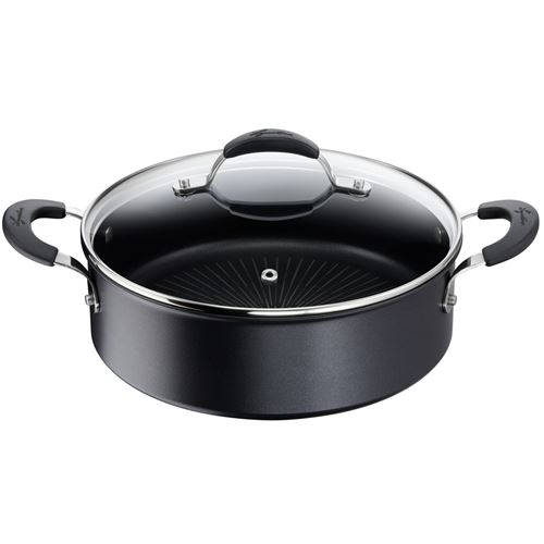 Sauteuse anti-adhésive + couvercle 26cm noir Lagostina 012165031826