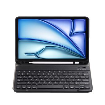 Coque Clavier AZERTY Pour IPad Air 11" (M3 2025, M2 2024) - Bluetooth, Magnétique, Détachable, Rose