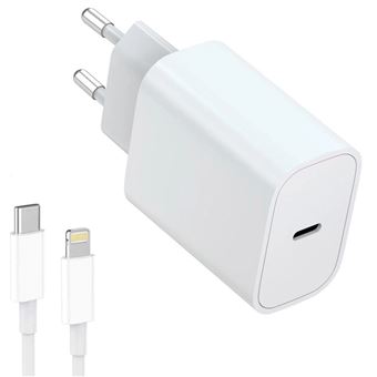 Chargeur Rapide 20W + Cable USB-C Lightning pour iPhone 13 / 12 / 11 / PRO  / MAX / MINI Little Boutik®