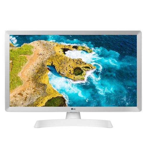 Tv moniteur led hd smart tv 24 pouces wifi ethernet l.56.3 cm h.34.1 cm blanc 24tq510s wz.api LG
