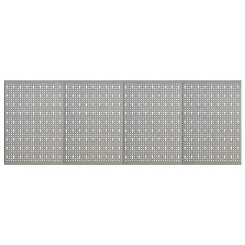 Vidaxl Gris Panneaux À Chevilles Muraux - 40X58 Cm - Acier - 4 Pcs - Image 3