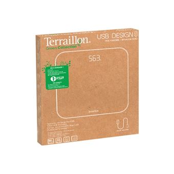 Pèse-personne Terraillon Green Collection USB Design Balance Noir