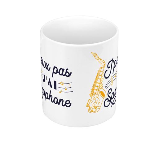 Fabulous Mug céramique J'peux pas j'ai Saxophone - Tasse et Mugs - Achat &  prix