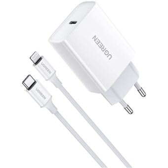 UGREEN Lot de 2 Chargeur USB C 20W Adaptateur Secteur USB C Power Delivery  3.0 (Blanc) - Chargeur pour téléphone mobile - Achat & prix