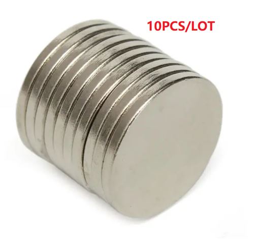 10PCS/LOT Magnets Aimants 15 mm x 2 mm N40 Aimants Disques magnétiques NdFeB