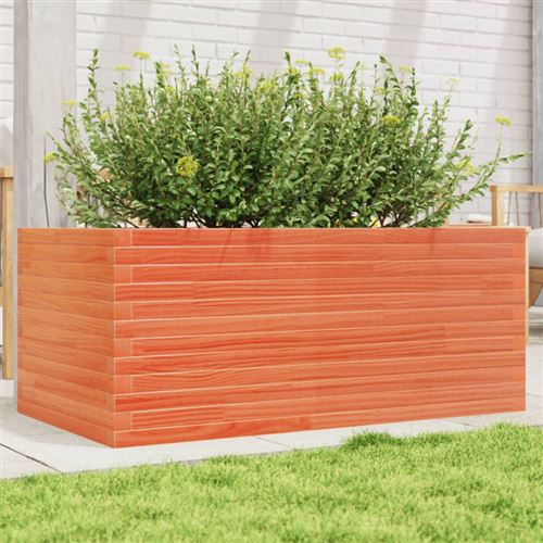 VIDAXL - Jardinière - Bois de Pin Massif - 110x60x46 cm - Marron - Image 3