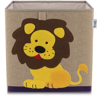 Boîte De Rangement Lifeney Rose 33x33x33cm - Organisation Jouets Compatible IKEA KALLAX
