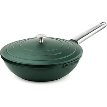 28€ sur Westinghouse performance series wok pour induction - 28cm wok poêle  antiadhésive - tout feux, passe au four et au lave-vaisselle - vert - Wok -  Achat & prix