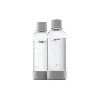 Bouteille (2) 1l pet Mysoda et biocomposite gris eu-2pb10-mg - 1