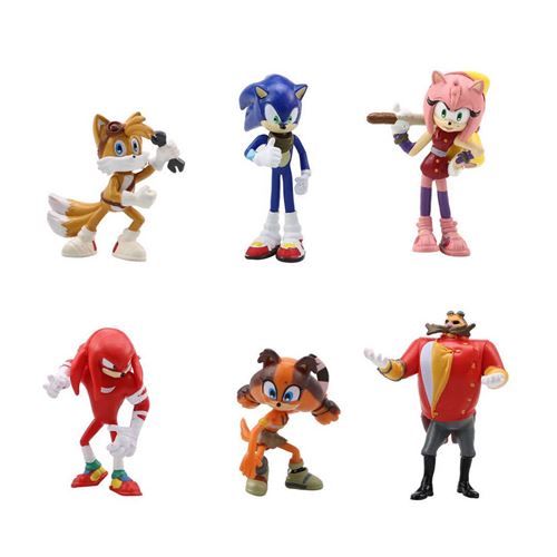 Set de 6 pièces Figurines Sonic The Hedgehog 5-7 cm