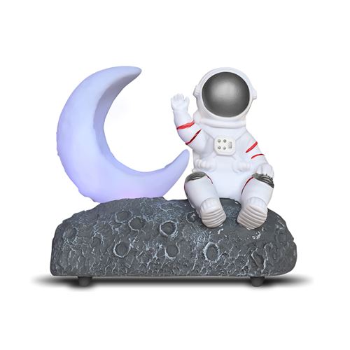 enceinte bluetooth Y-589 clair de lune astronaute argent