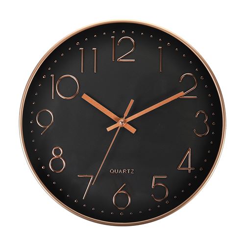 GENERIQUE - Horloge murale - Silencieuse - 30cm - Noir - Image 2