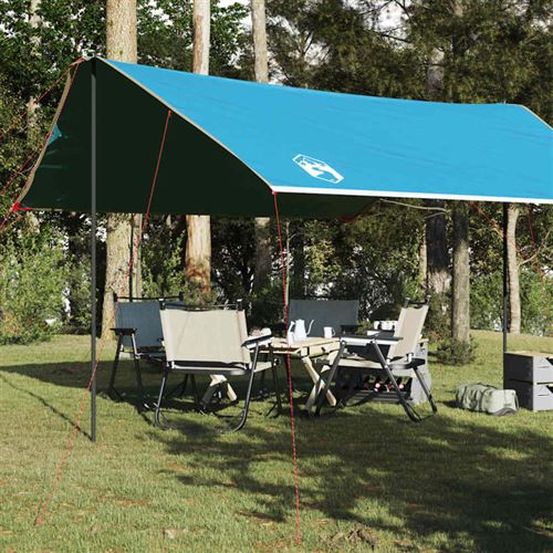 vidaXL Bâche de camping bleu 460x305x210 cm imperméable94689