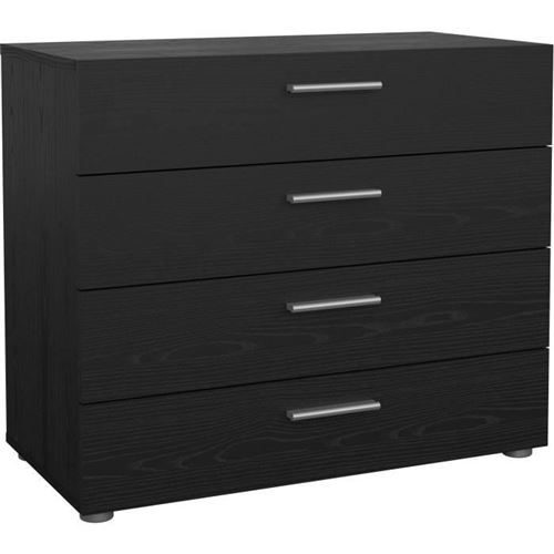 Générique Noir Commode 4 Tiroirs - Image 2