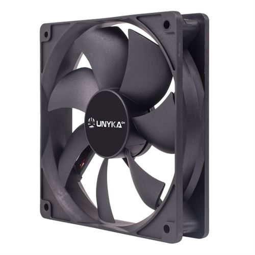 Non Communiqué Noire Ventilateur Unykach 120 Mm - Vitesse Max. 1200 Tr/Min - Couleur