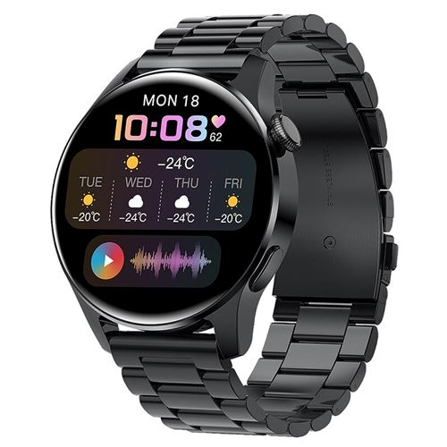 RUMOCOVO Montre connectée pour téléphone Huawei, Xiaomi, IOS, Android, GT3, Bluetooth, appels, fréquence cardiaque, tension artérielle, pour hommes et femmes Z79