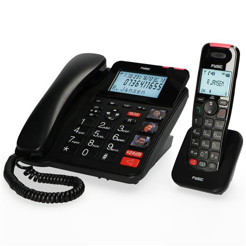 Téléphone sans fil Alcatel Pack Duo E260 Noir avec Repondeur et