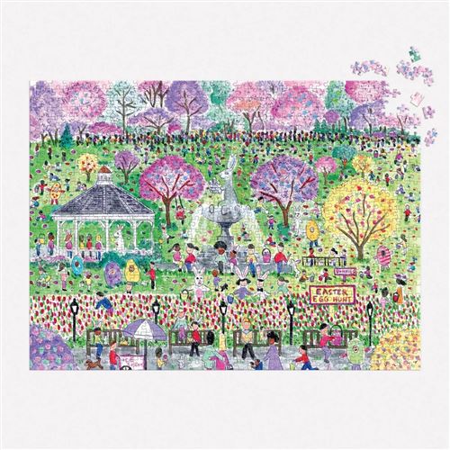 Puzzle 1000 pièces : Chasse aux oeufs de Pâques, Michael Storrings Galison