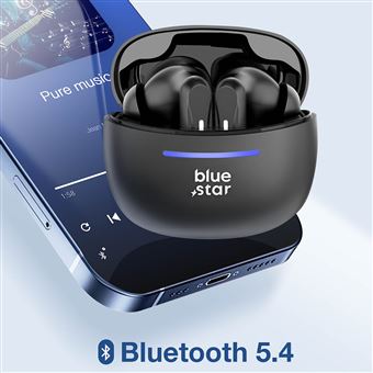 Écouteurs Bluetooth 5.0 Intra-Auriculaires - Blanc - Anti-Bruit Tactile Étanche