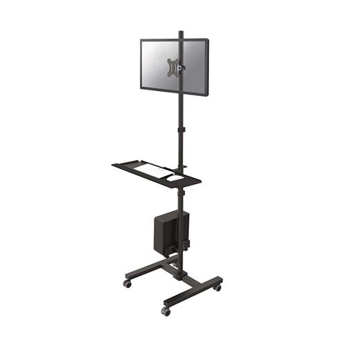 Neomounts Noir Fpma-Mobile1700 Chariot Pour Pc/Moniteur 1 Écran(S) 25,4 Cm (10) - 81,3 Cm (32) Mobile, Rotatif, Inclinable, Réglable En Hauteur - Image 3