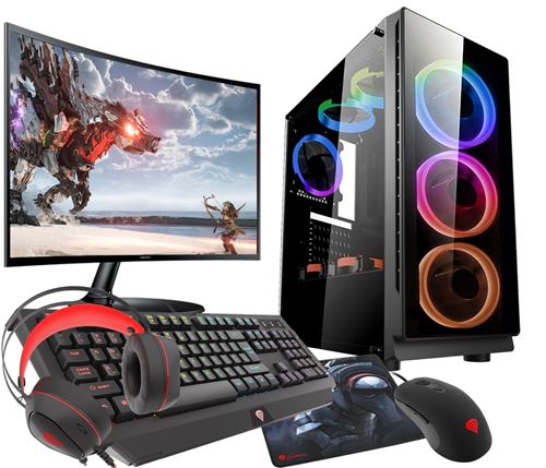 VIST Kit Gaming Ryzen 5 - RAM 64Go - RX 6600 - SSD 1To M.2 - LCD 24 - Windows 11 Pro