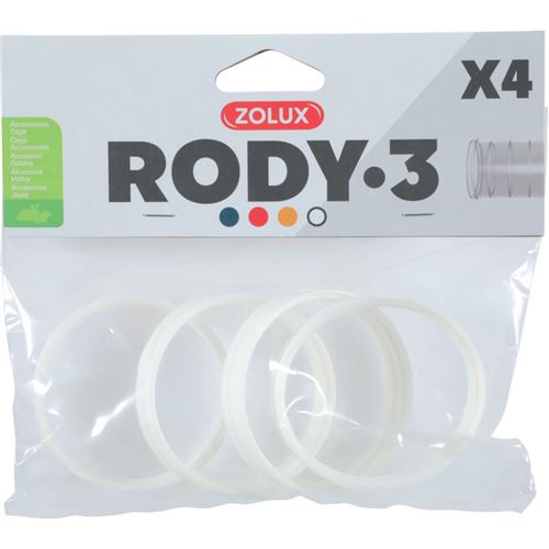 Meilleurs prix pour Anneaux connecteur pour tube Rody . couleur blanc. taille ø 6 cm . pour rongeur.