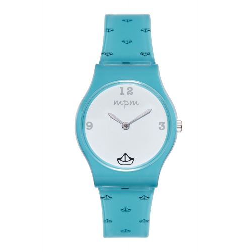 Montre Mixte Ma Première Montre à Quartz Cadran Blanc 32 mm Et Bracelet Imprimé En Plastique MPMS1831