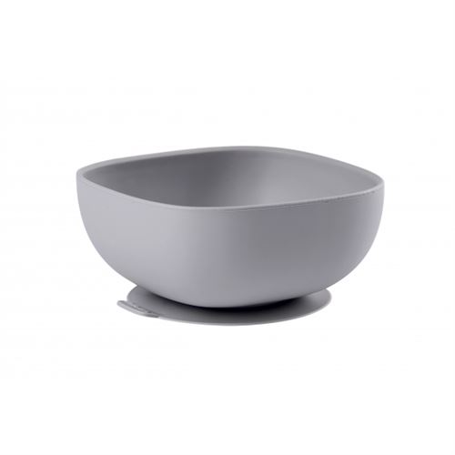 Bol en silicone à ventouse grey - beaba