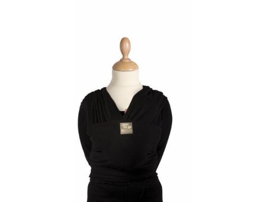 Écharpe de portage tricot-slen bio noir babylonia
