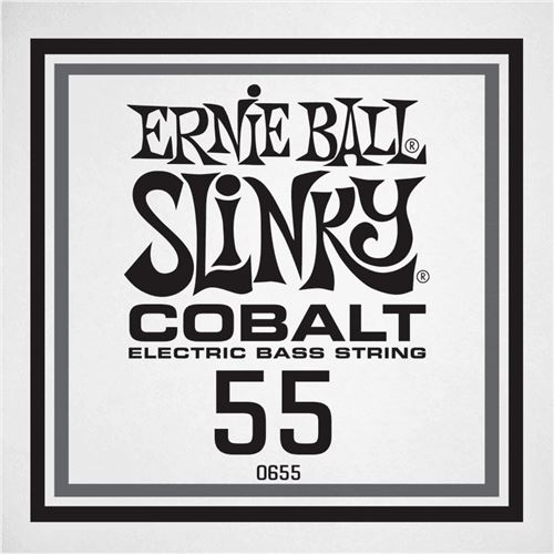 Ernie Ball 10655 - Corde basse au détail Slinky Cobalt - Filé Cobalt 055