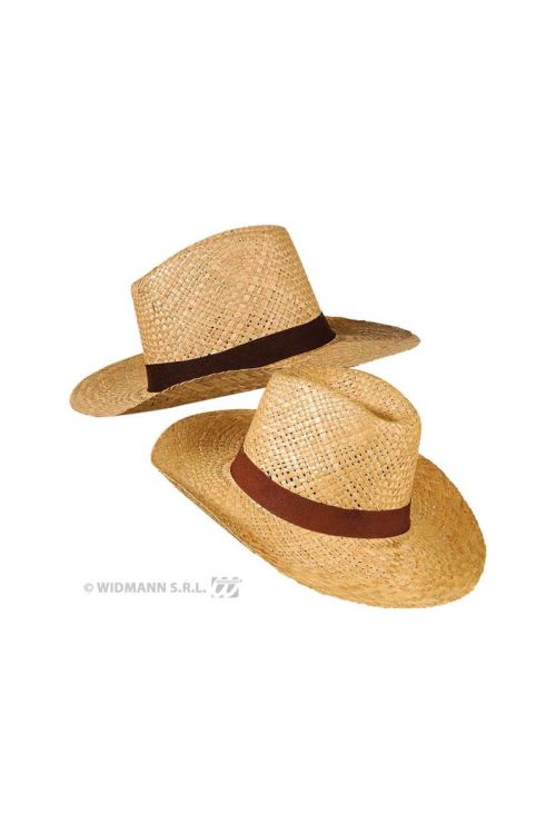 Chapeau panama paille assortis