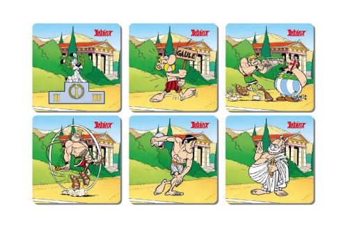 SD Toys dessous jeux olympiques Astérix, liège, multicolore, 3 x 9 x 9 cm, 6 pièces