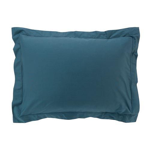 Taie d'oreiller 50 x 70 cm en percale uni 78 fils percaline Bleu Bleu