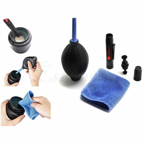 3pcs Outil de nettoyage Lentille de caméra DSLR VCR DC Noir