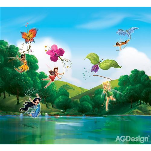 Rideaux Fée Clochette Arc-en-ciel Disney Fairies-Voilage: 280x245 cm