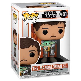 Figurine Funko Pop Star Wars Mandalorian Mando Holding Child