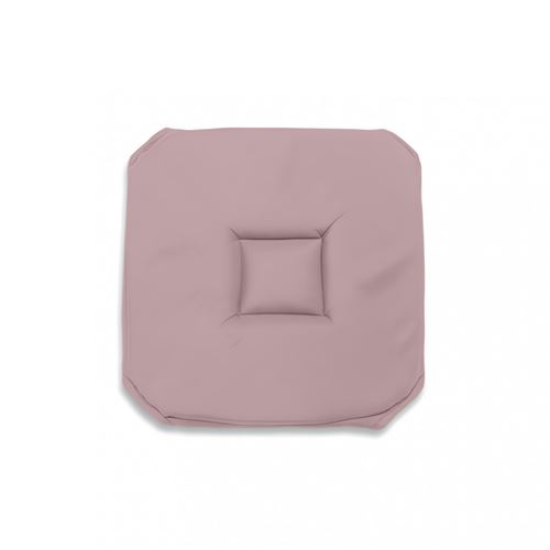 Galette de chaise Gobelin Alix - L 40 x l 40 x H 3 cm - Rose